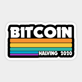 BTC Bitcoin Halving Event 2020 Crypto Cryptocurrencies Sticker